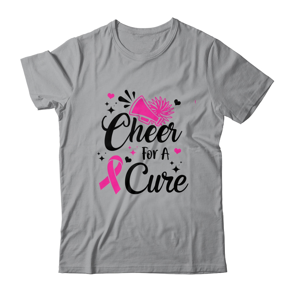 Cheer For A Cure Breast Cancer Awareness Cheerleading Shirt & Hoodie | siriusteestore