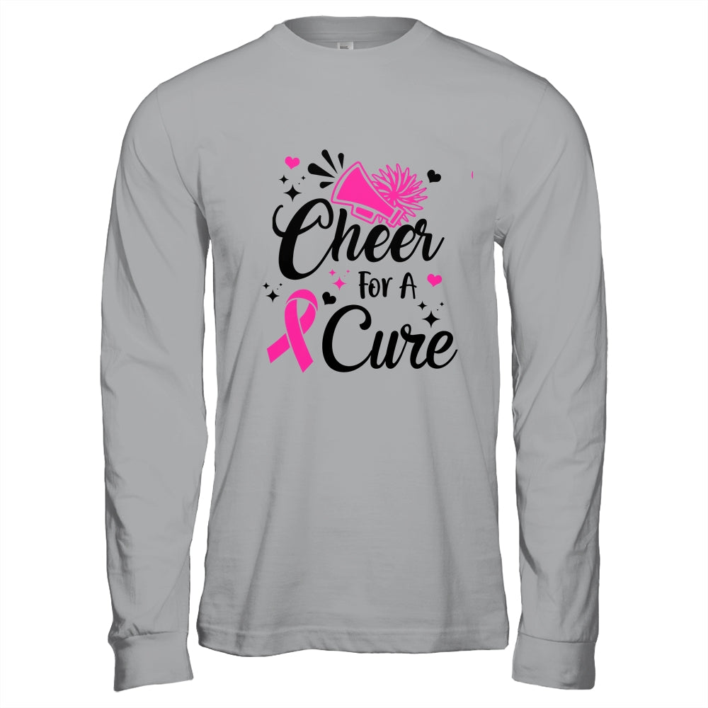 Cheer For A Cure Breast Cancer Awareness Cheerleading Shirt & Hoodie | siriusteestore
