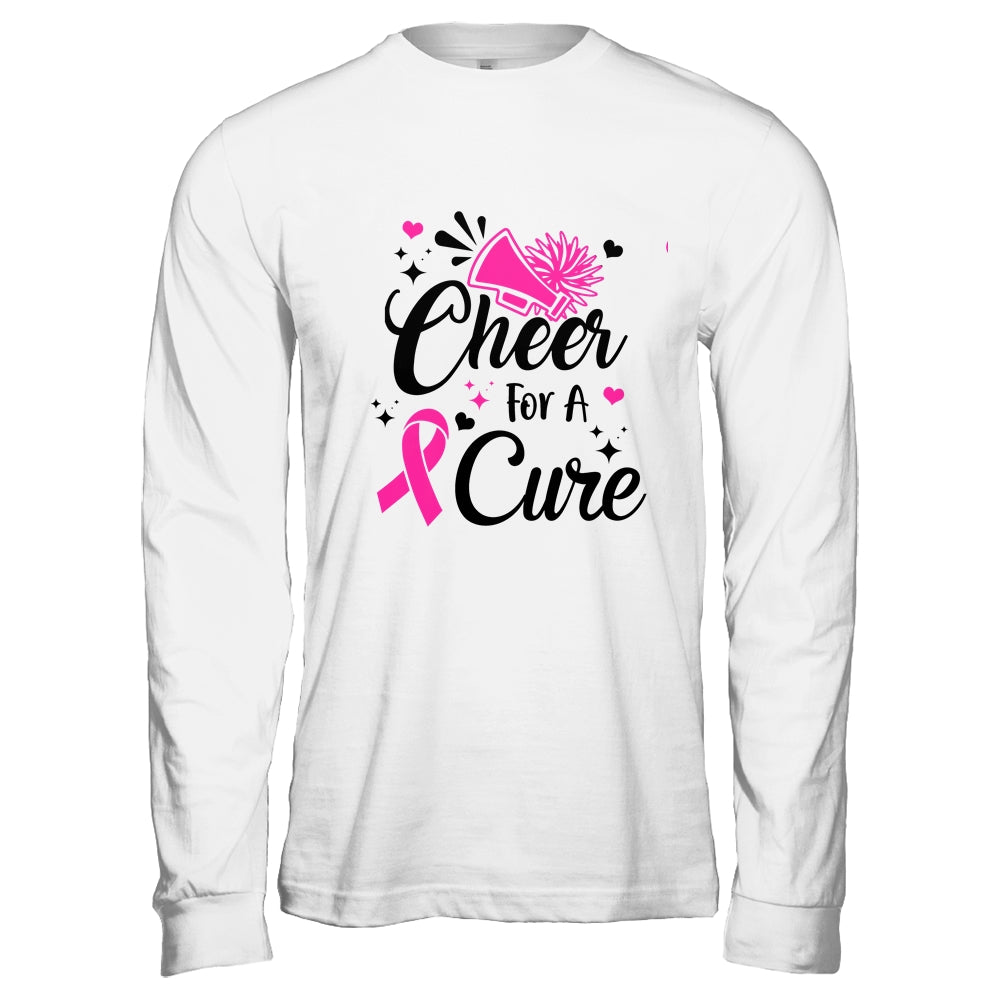 Cheer For A Cure Breast Cancer Awareness Cheerleading Shirt & Hoodie | siriusteestore