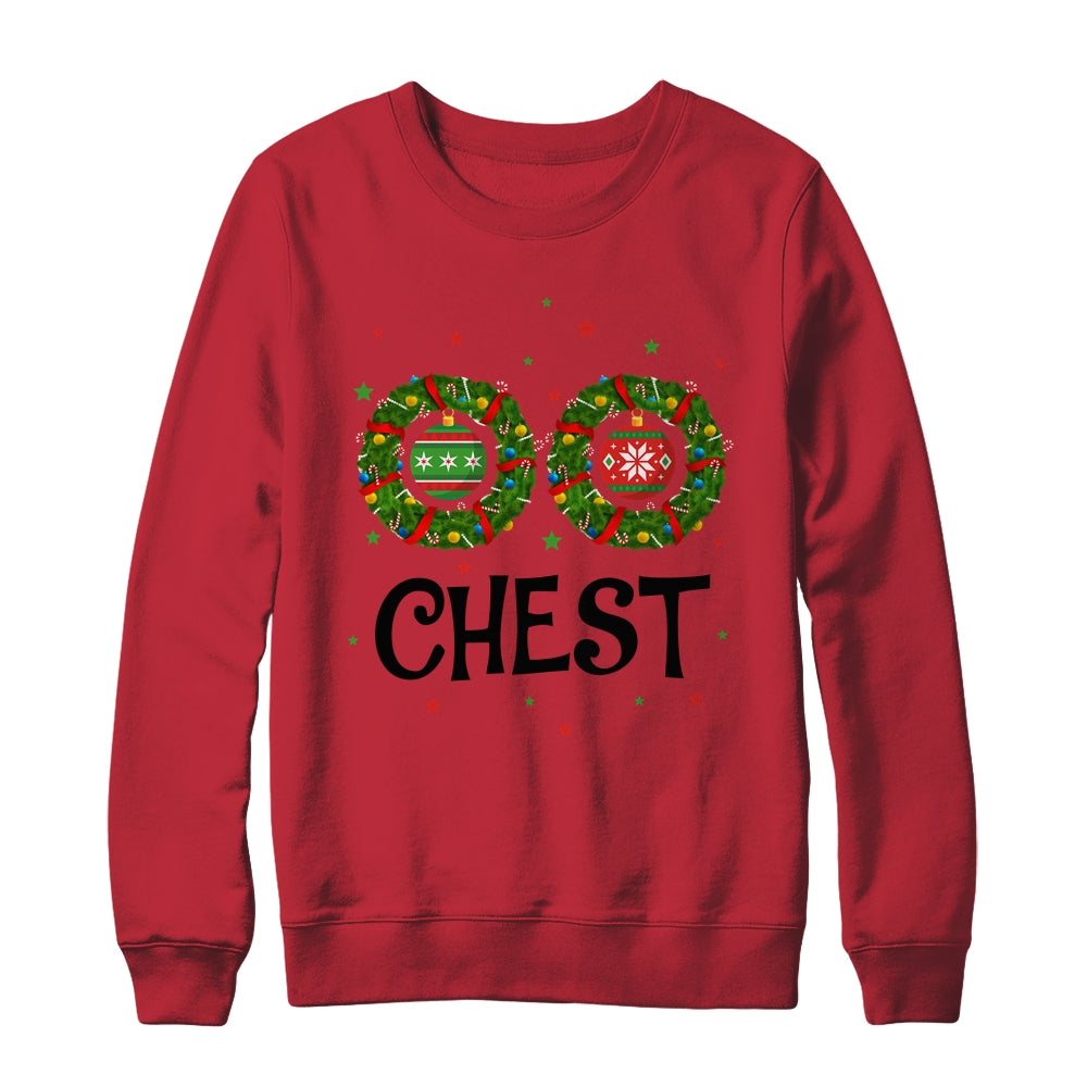 Chest Chestnuts Couple Costume Christmas Wreath Shirt & Sweatshirt | siriusteestore