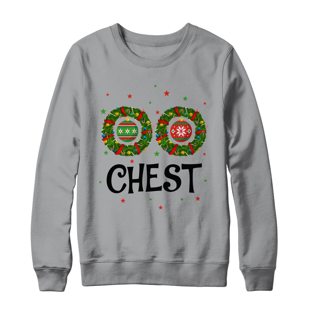 Chest Chestnuts Couple Costume Christmas Wreath Shirt & Sweatshirt | siriusteestore