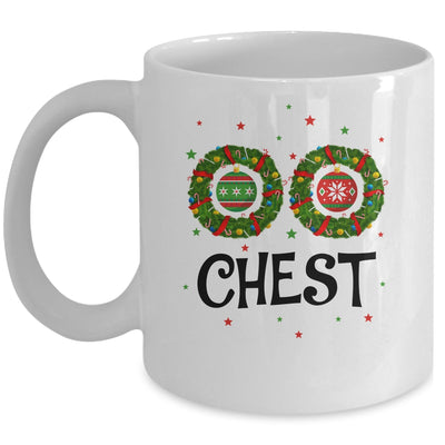 Chest Chestnuts Couple Costume Christmas Wreath Mug | siriusteestore