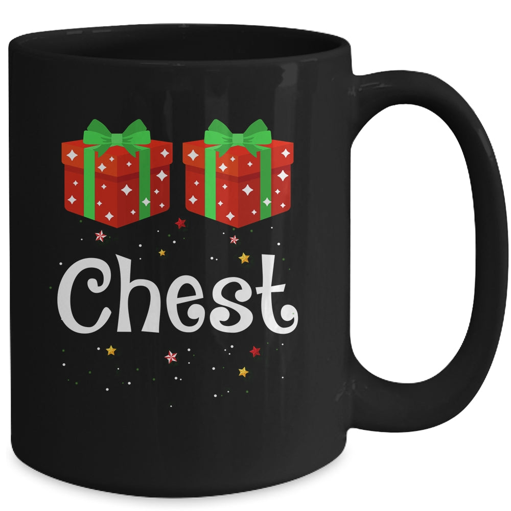 Chest Nuts Matching Chestnuts Christmas Couples Chest Fun Mug | siriusteestore