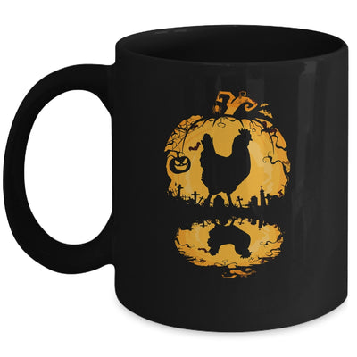 Chicken Silhouette Pumpkin Halloween Costume Men Women Mug | siriusteestore