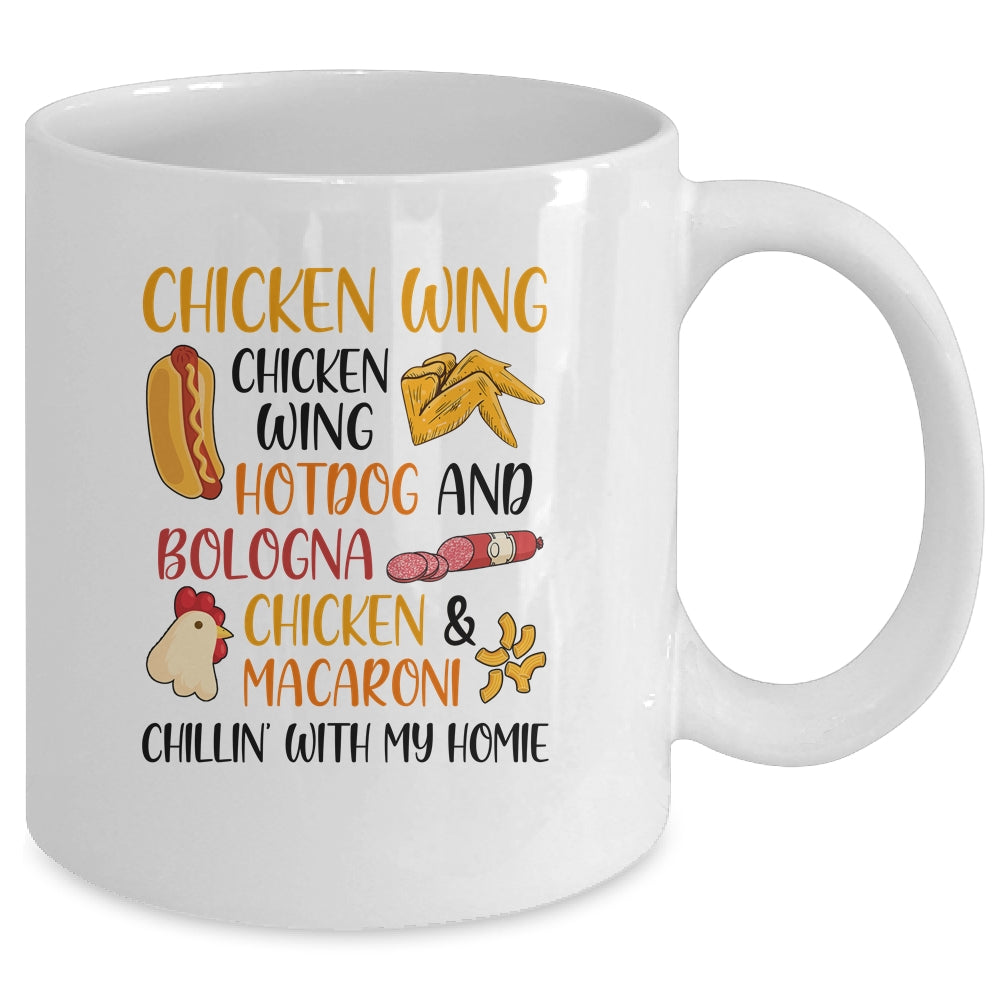 Chicken Wing Chicken Wing Hot Dog and Bologna Cooked Mug | siriusteestore