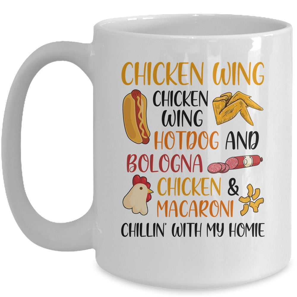 Chicken Wing Chicken Wing Hot Dog and Bologna Cooked Mug | siriusteestore