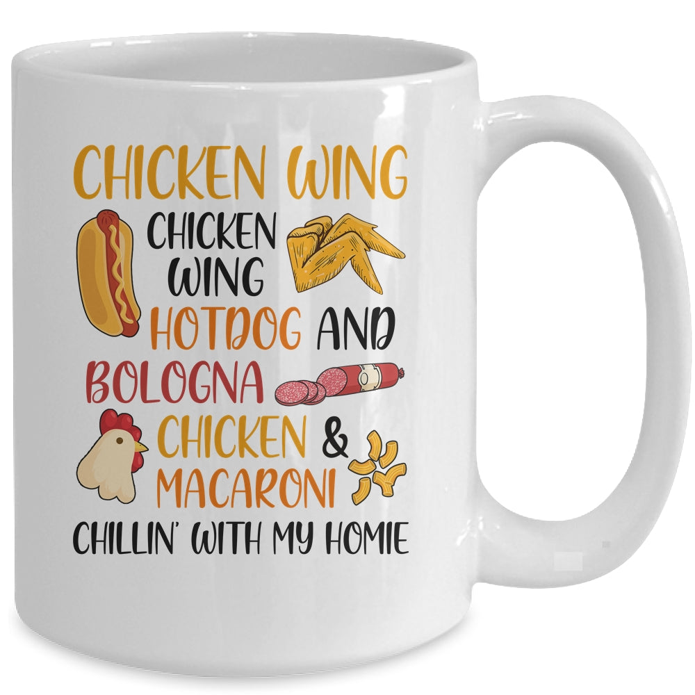 Chicken Wing Chicken Wing Hot Dog and Bologna Cooked Mug | siriusteestore
