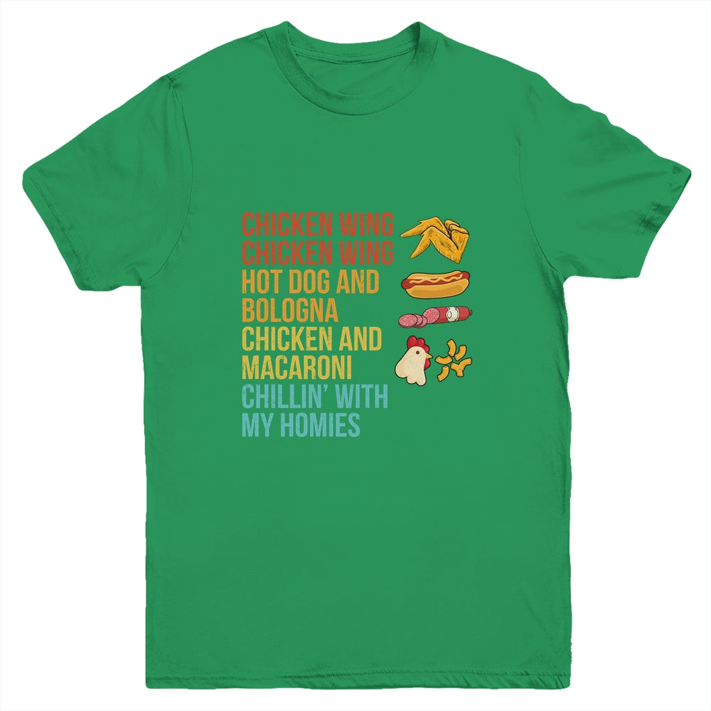 Chicken Wing Chicken Wing Hot Dog and Bologna Youth Shirt | siriusteestore