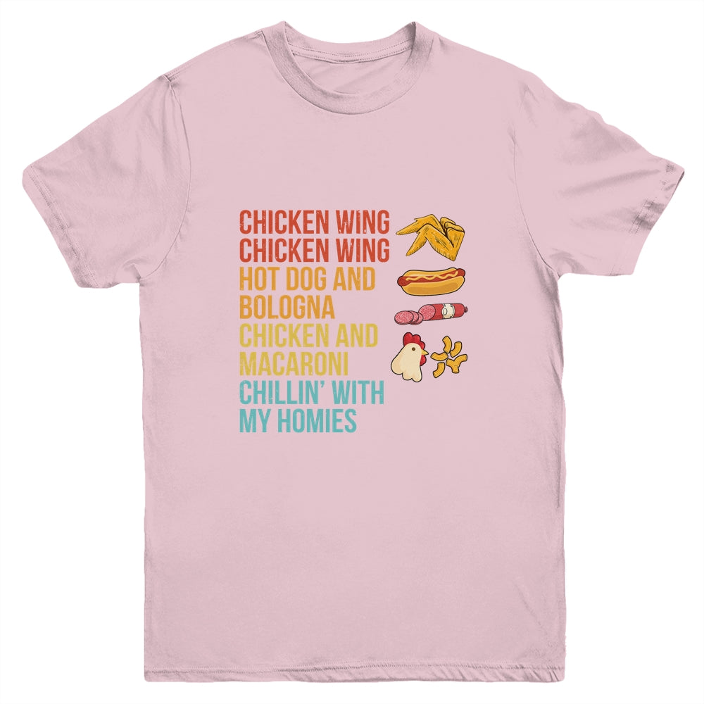 Chicken Wing Chicken Wing Hot Dog and Bologna Youth Shirt | siriusteestore