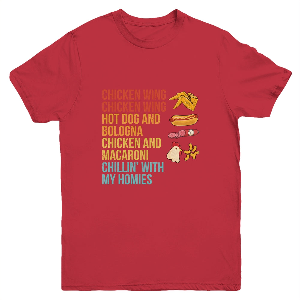 Chicken Wing Chicken Wing Hot Dog and Bologna Youth Shirt | siriusteestore