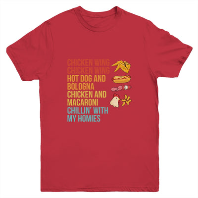 Chicken Wing Chicken Wing Hot Dog and Bologna Youth Shirt | siriusteestore