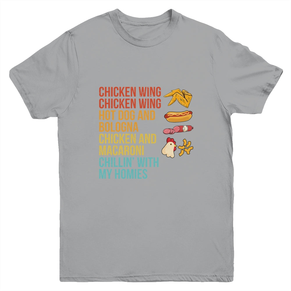 Chicken Wing Chicken Wing Hot Dog and Bologna Youth Shirt | siriusteestore
