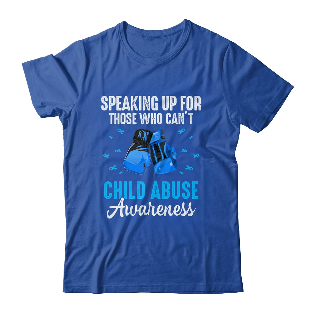 Child Abuse Prevention Awareness Boxing Gloves Blue Ribbon Shirt & Hoodie | siriusteestore