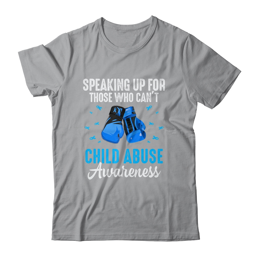 Child Abuse Prevention Awareness Boxing Gloves Blue Ribbon Shirt & Hoodie | siriusteestore