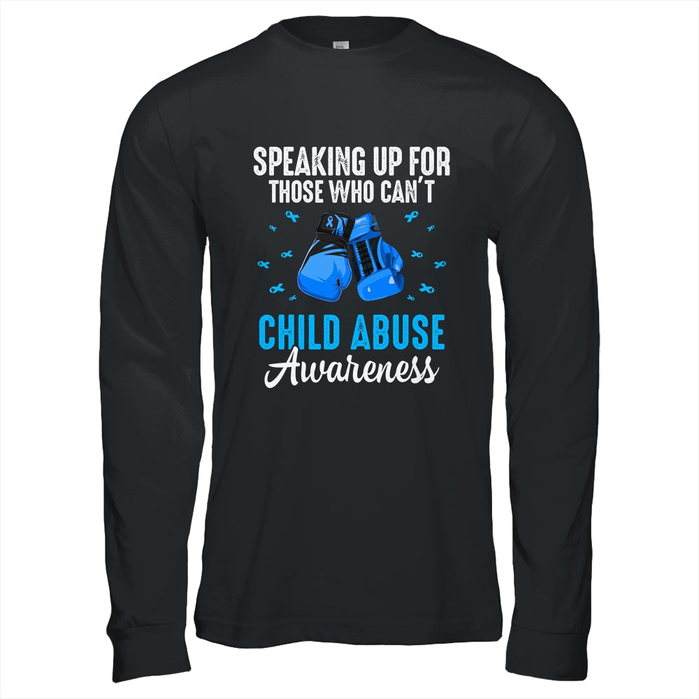 Child Abuse Prevention Awareness Boxing Gloves Blue Ribbon Shirt & Hoodie | siriusteestore