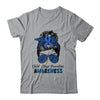 Child Abuse Prevention Awareness Messy Hair Bun Shirt & Tank Top | siriusteestore