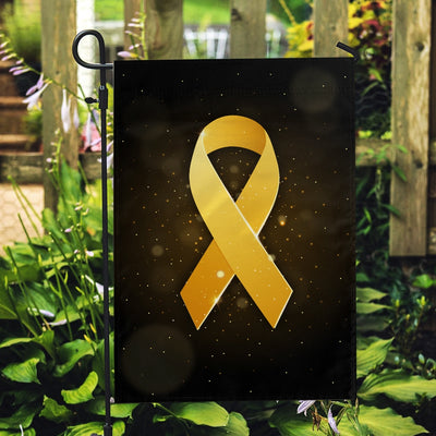 Childhood Cancer Awareness Flag Gold Ribbon | siriusteestore