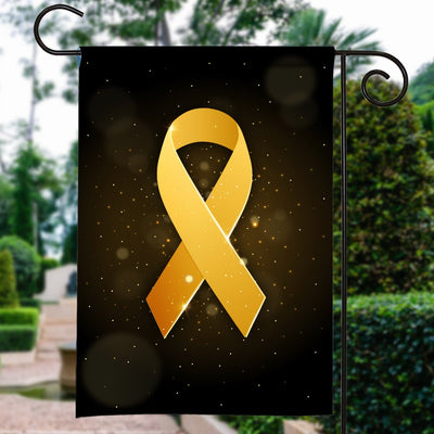 Childhood Cancer Awareness Flag Gold Ribbon | siriusteestore