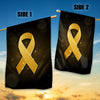 Childhood Cancer Awareness Flag Gold Ribbon | siriusteestore