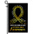 Childhood Cancer Awareness Flag Never Ever Giving Up Hope Gold Ribbon Butterfly Farmhouse | siriusteestore