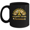 Childhood Cancer Awareness In September We Wear Gold Groovy Mug | siriusteestore