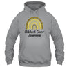 Childhood Cancer Awareness Rainbow Leopard Ribbon Shirt & Hoodie | siriusteestore