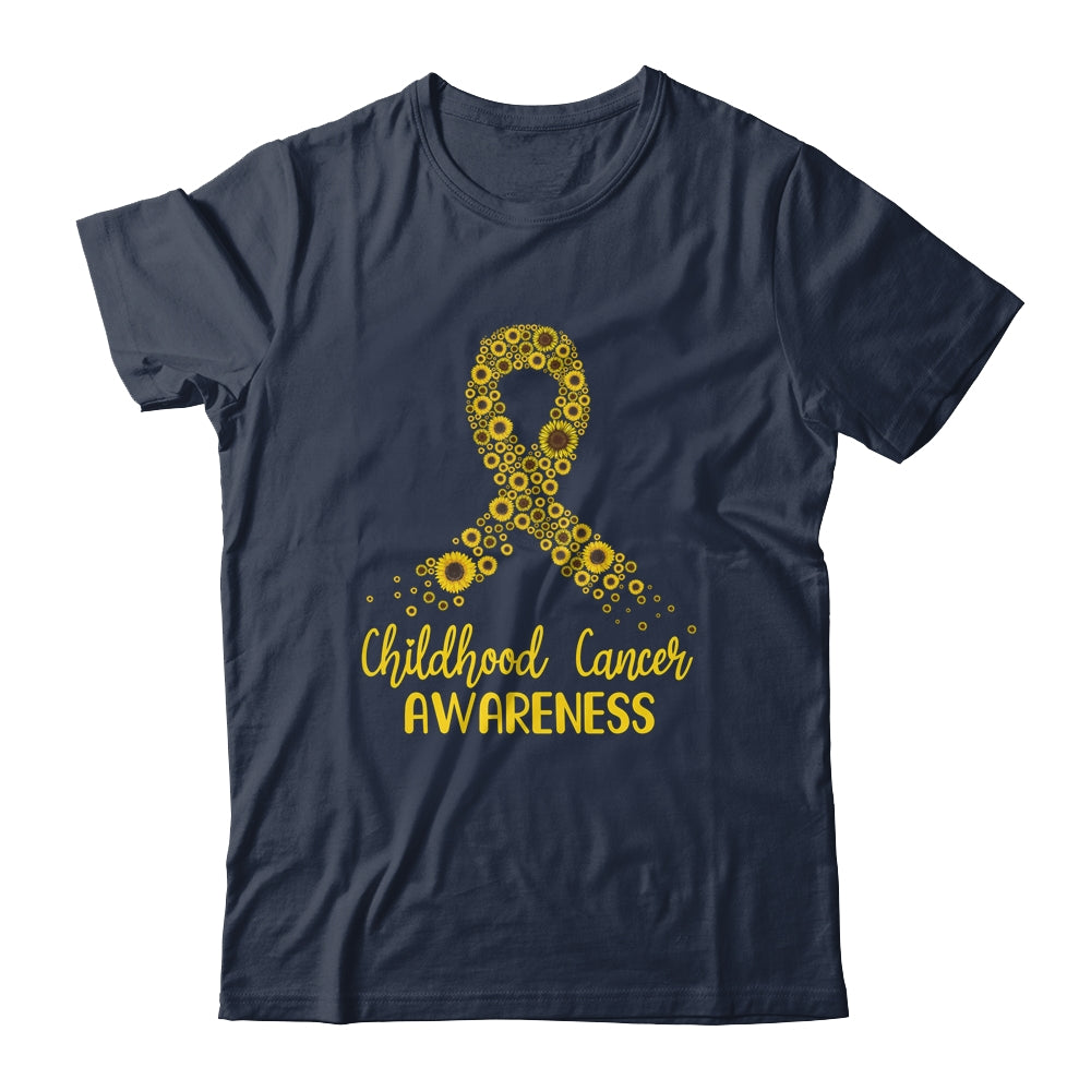 Childhood Cancer Awareness September Month Sunflower Gold Shirt & Hoodie | siriusteestore