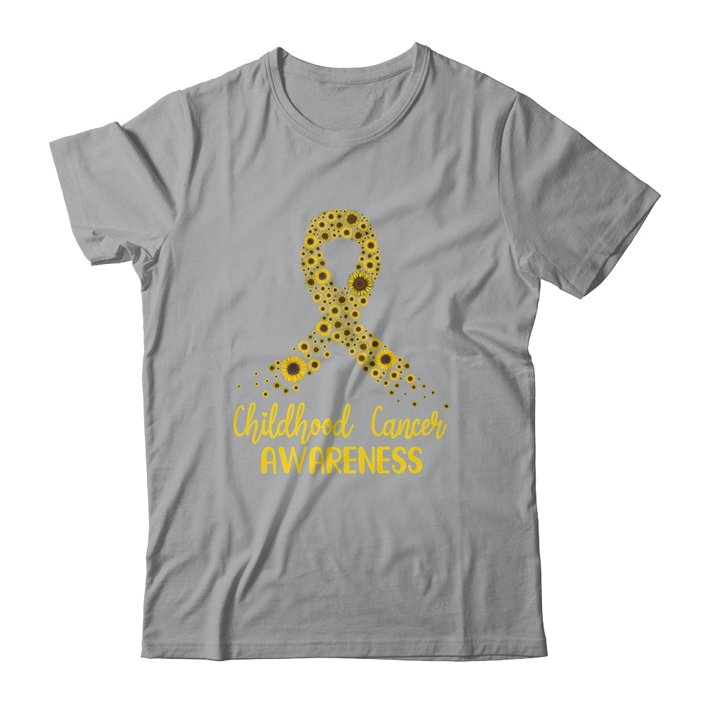 Childhood Cancer Awareness September Month Sunflower Gold Shirt & Hoodie | siriusteestore