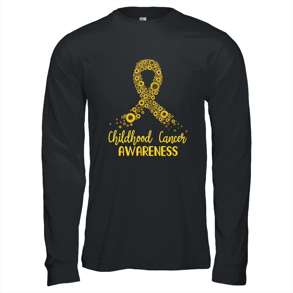 Childhood Cancer Awareness September Month Sunflower Gold Shirt & Hoodie | siriusteestore