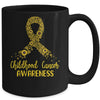 Childhood Cancer Awareness September Month Sunflower Gold Mug | siriusteestore
