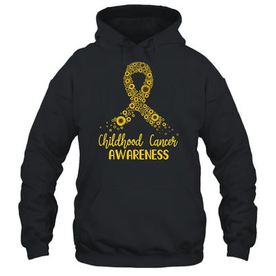 Childhood Cancer Awareness September Month Sunflower Gold Shirt & Hoodie | siriusteestore