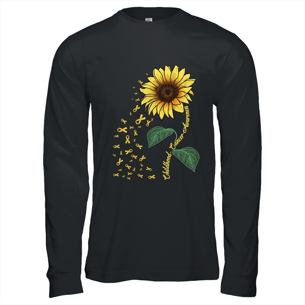 Childhood Cancer Awareness Sunflower Child Fight Shirt & Hoodie | siriusteestore