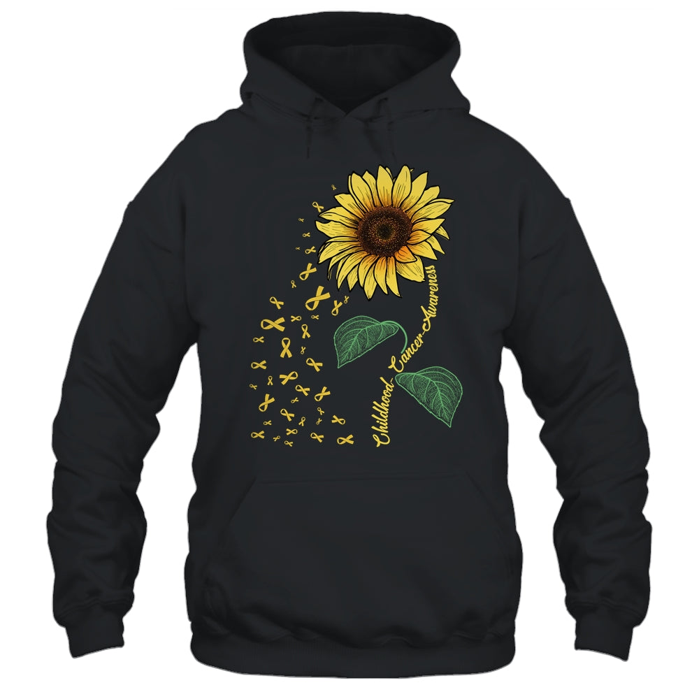 Childhood Cancer Awareness Sunflower Child Fight Shirt & Hoodie | siriusteestore