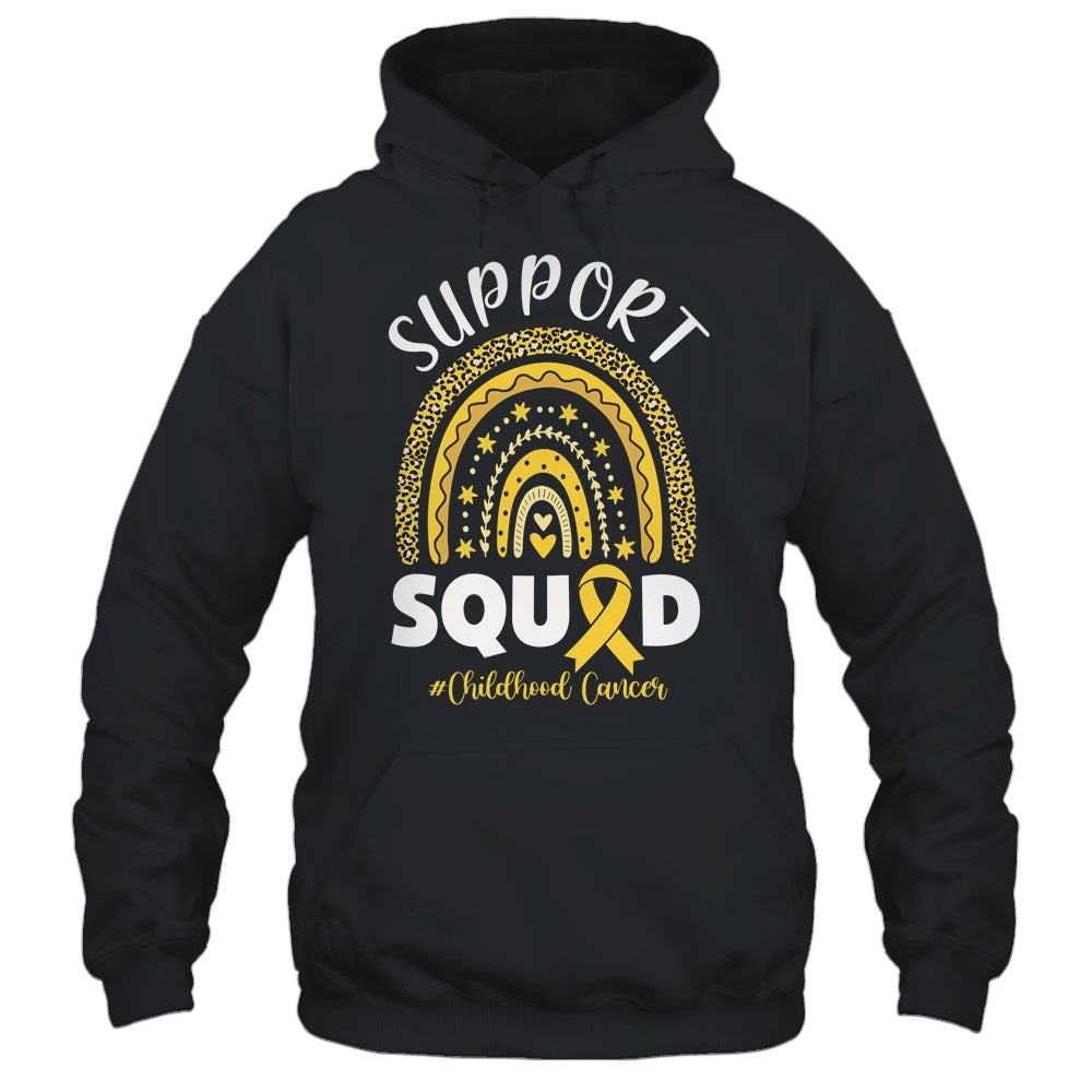 Childhood Cancer Support Squad Gold Ribbon Shirt Hoodie