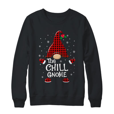 Chill Gnome Buffalo Plaid Matching Christmas Pajama Gift Shirt & Sweatshirt | siriusteestore