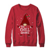 Chill Gnome Buffalo Plaid Matching Christmas Pajama Gift Shirt & Sweatshirt | siriusteestore