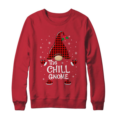 Chill Gnome Buffalo Plaid Matching Christmas Pajama Gift Shirt & Sweatshirt | siriusteestore