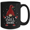Chill Gnome Buffalo Plaid Matching Christmas Pajama Gift Mug | siriusteestore