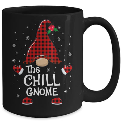 Chill Gnome Buffalo Plaid Matching Christmas Pajama Gift Mug | siriusteestore