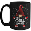 Chill Gnome Buffalo Plaid Matching Christmas Pajama Gift Mug | siriusteestore