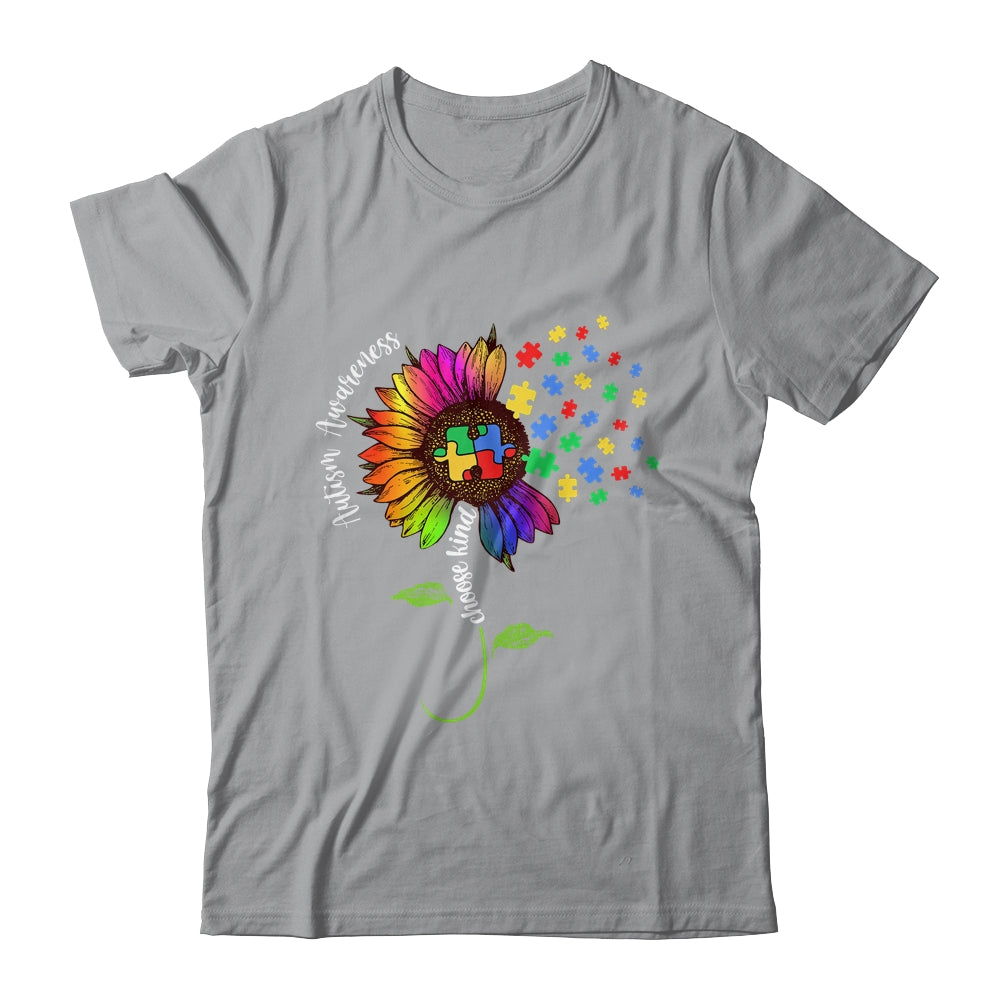 Choose Kind Autism Awareness Sunflower Mom Women Shirt & Tank Top | siriusteestore
