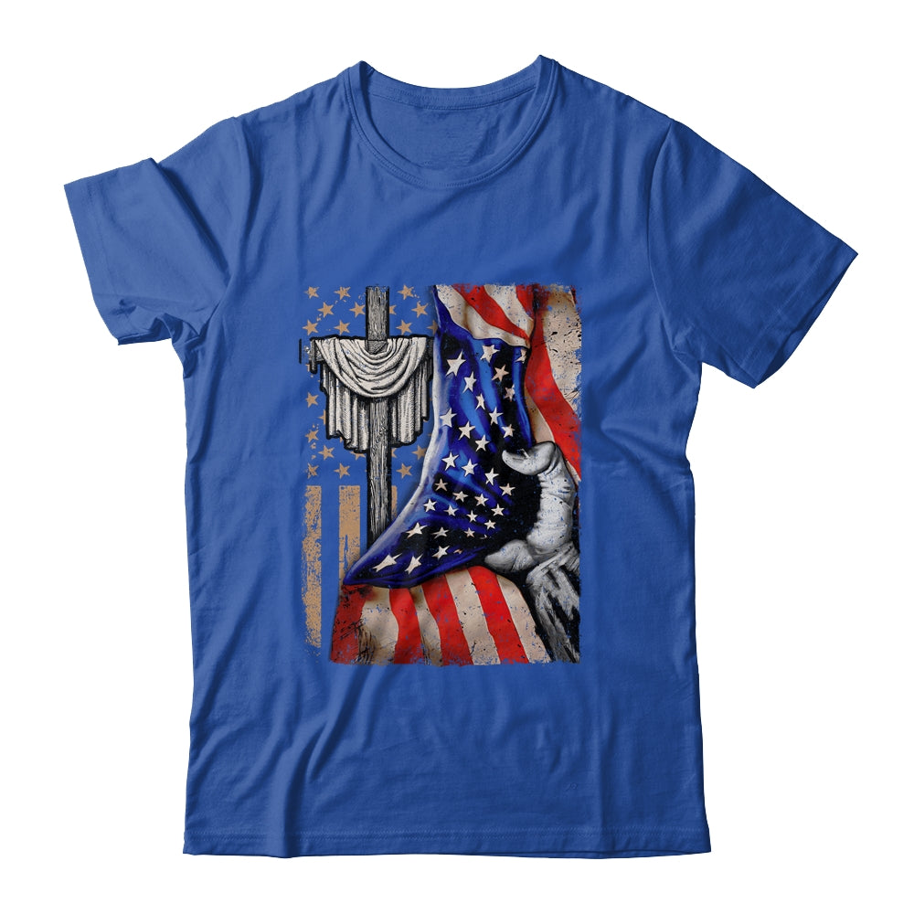 Christian For Men Women Proud American Flag Patriotic Shirt & Hoodie | siriusteestore