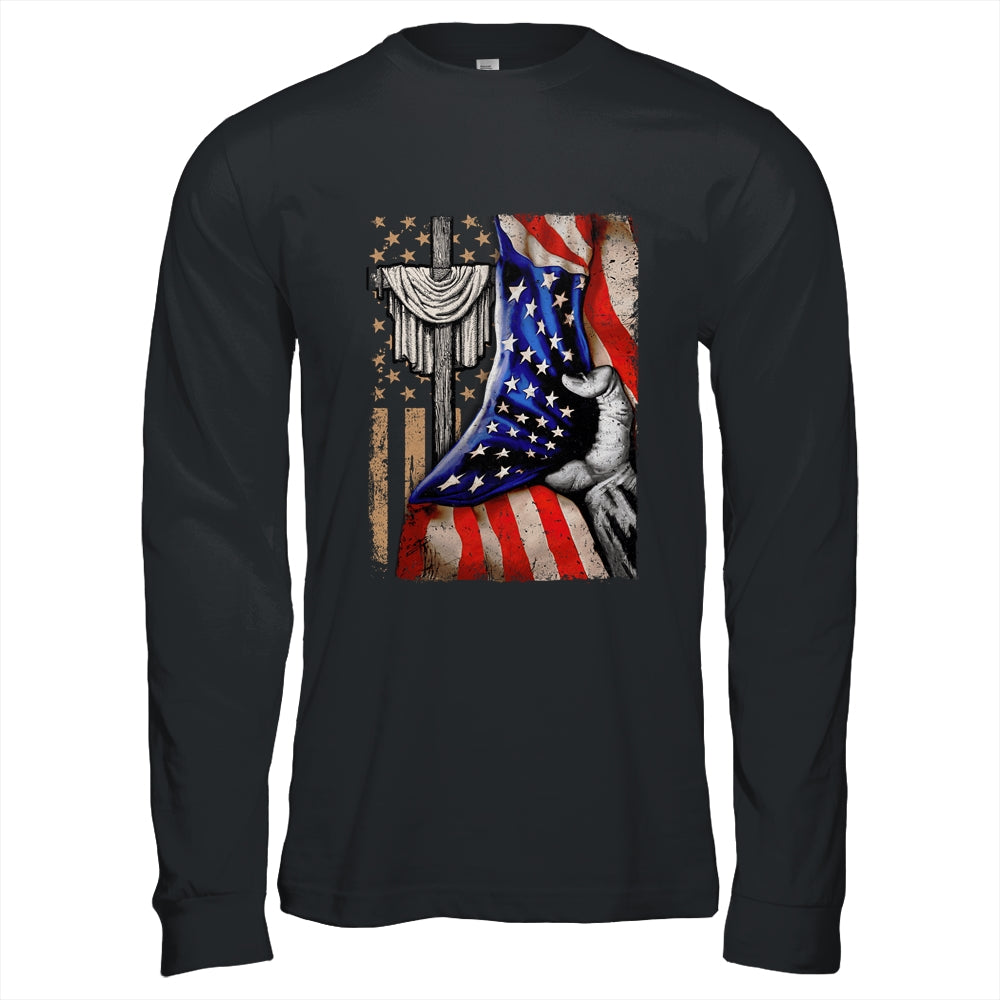 Christian For Men Women Proud American Flag Patriotic Shirt & Hoodie | siriusteestore