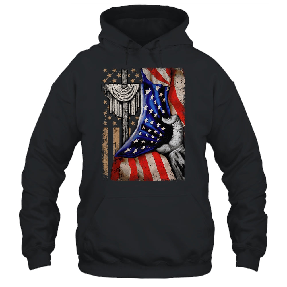 Christian For Men Women Proud American Flag Patriotic Shirt & Hoodie | siriusteestore