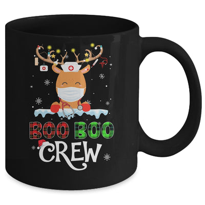 Christmas Boo Boo Crew Reindeer Nurse Buffalo Plaid Nurse Mug | siriusteestore