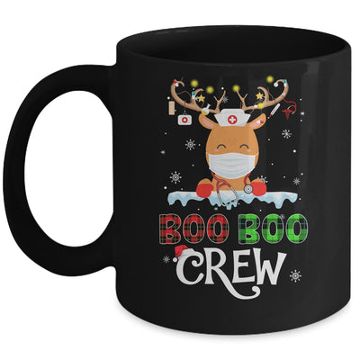Christmas Boo Boo Crew Reindeer Nurse Buffalo Plaid Nurse Mug | siriusteestore