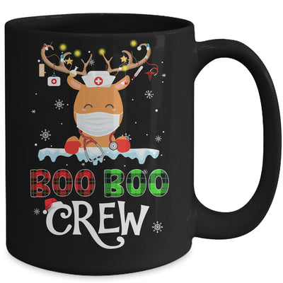 Christmas Boo Boo Crew Reindeer Nurse Buffalo Plaid Nurse Mug | siriusteestore