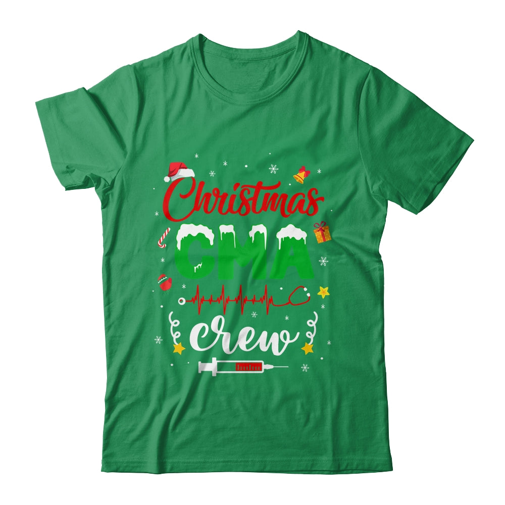 Christmas Cma Crew Stethoscope Lights Funny Xmas Shirt & Sweatshirt | siriusteestore