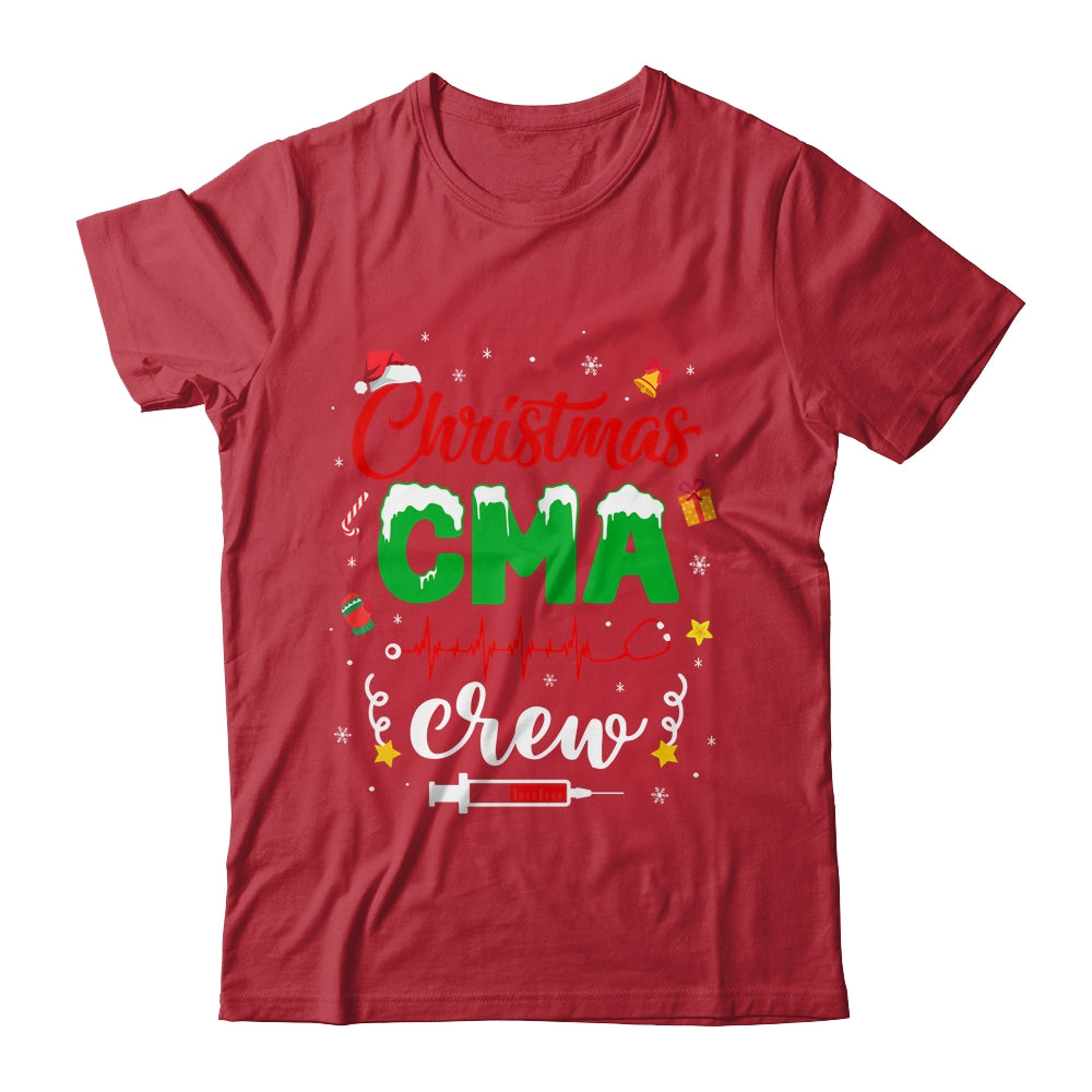 Christmas Cma Crew Stethoscope Lights Funny Xmas Shirt & Sweatshirt | siriusteestore