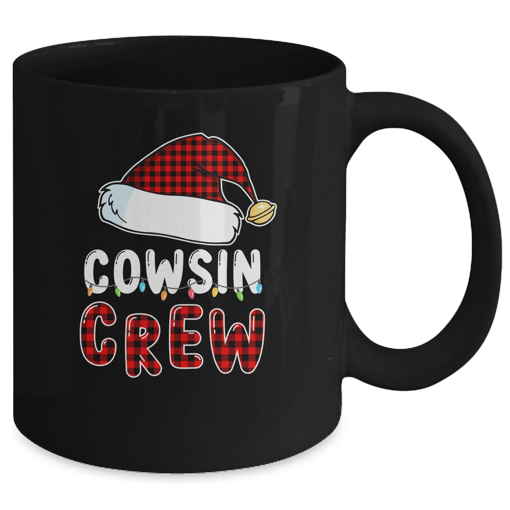 Christmas Cousin Crew Buffalo Red Plaid Pajamas Family Xmas Mug | siriusteestore